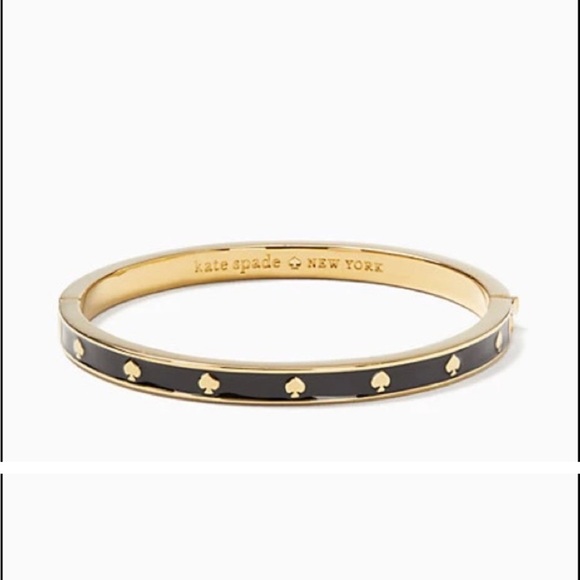 kate spade Jewelry - NWT kate spade ♠️ Spot The Spade Enamel Hinged Bangle bracelet